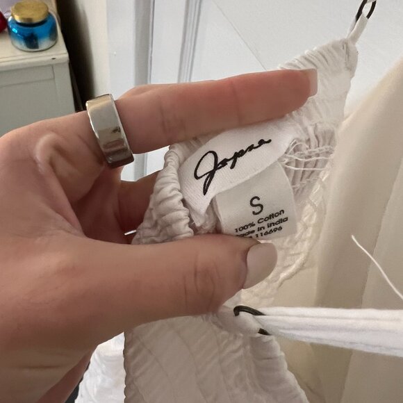 White Ruffle Romper - Picture 2 of 4